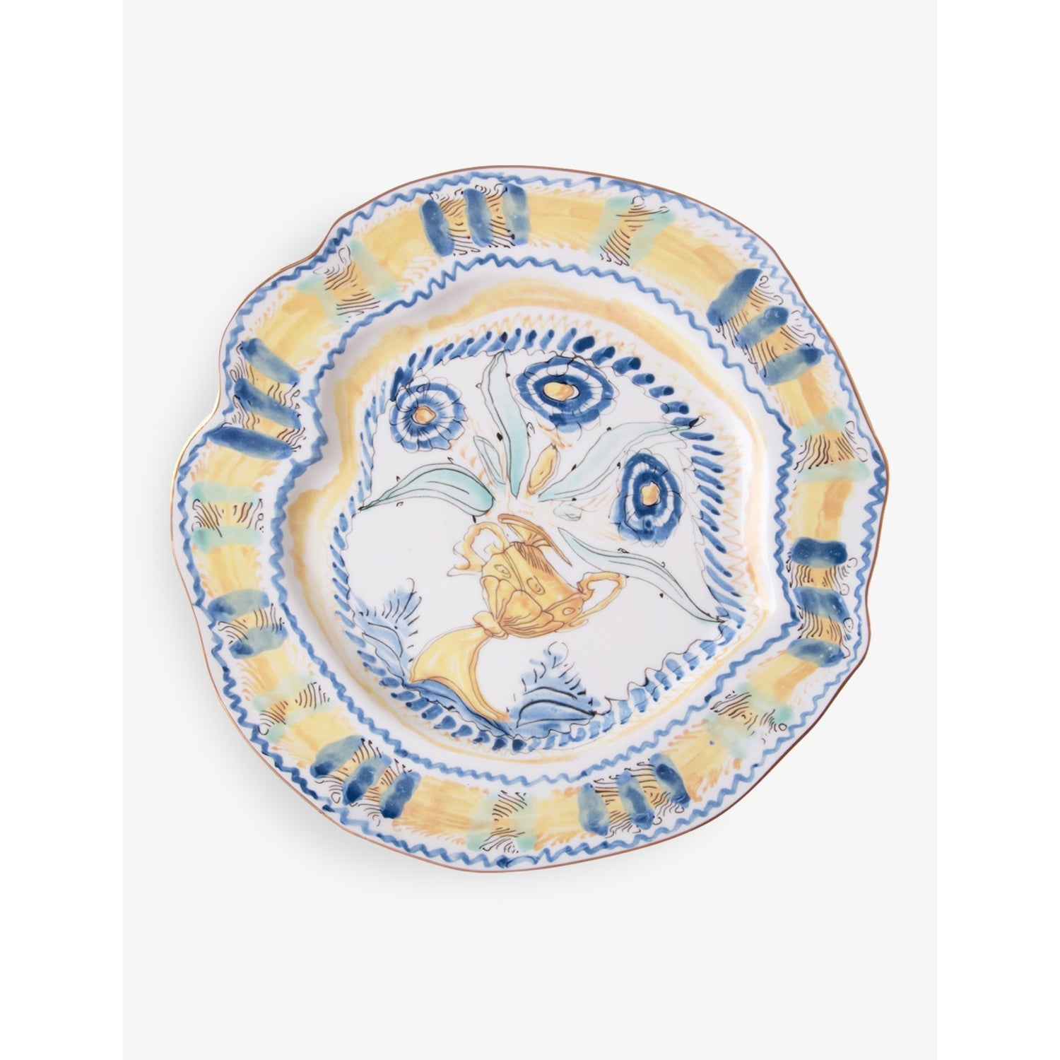 Diesel Living with Seletti dinner plate in Spanish Yellow, 28cm, UK version