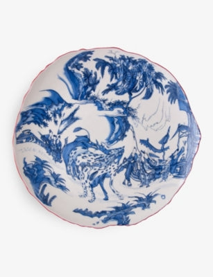 Seletti dinner plate blue chinoiserie 28cm, UK version