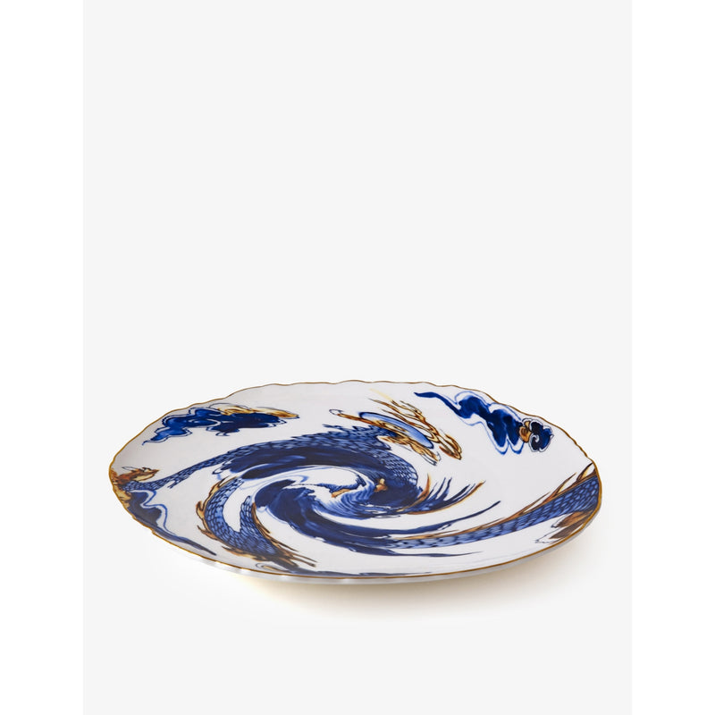 Seletti porcelain dinner plate Imari Dragon 28cm, imported from the UK