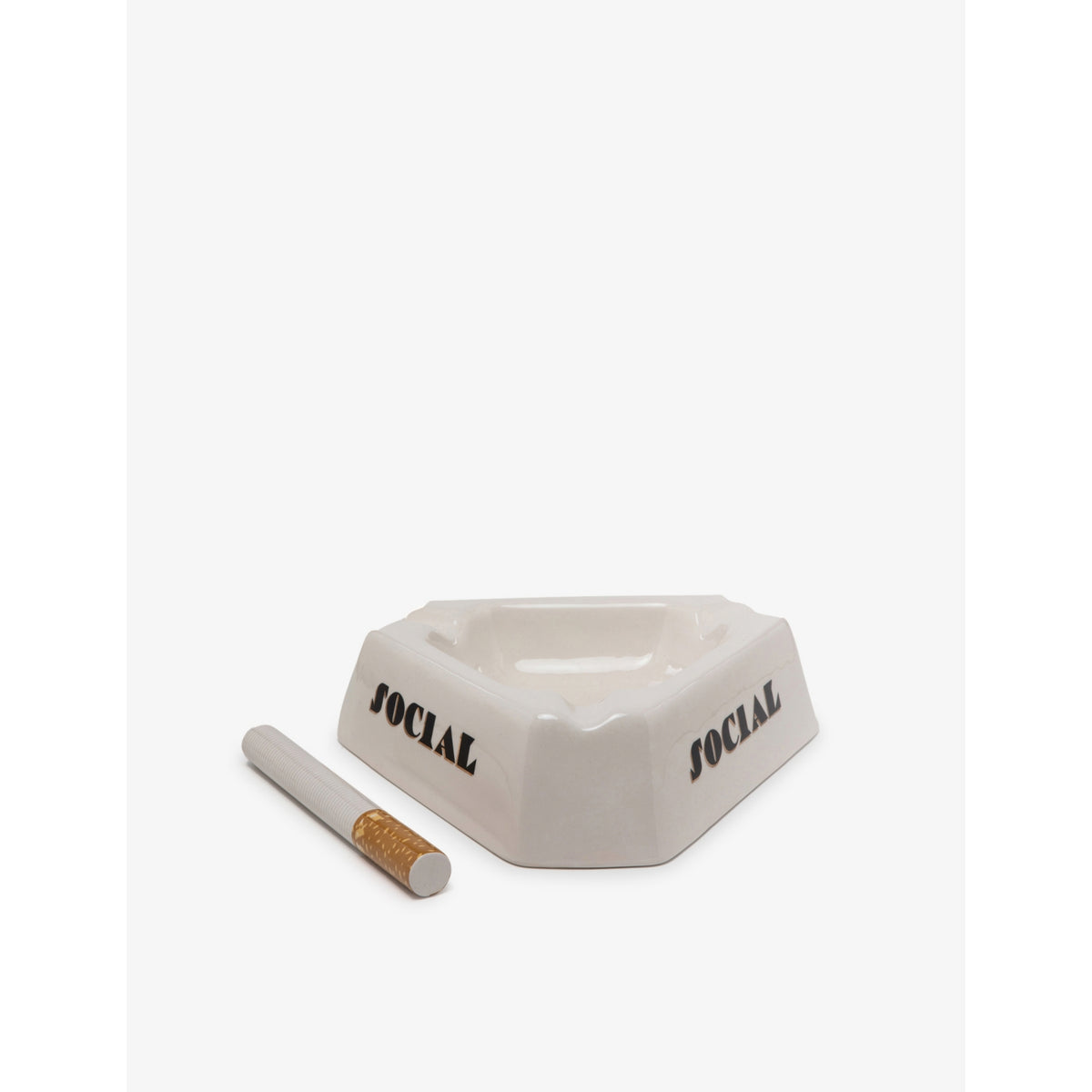 Seletti Social Smoker porcelain plate 36cm, imported from the UK
