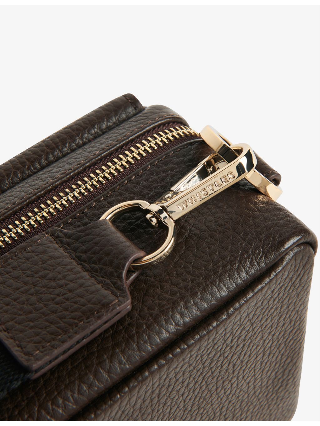 Whistles Bibi pebbled-leather cross-body bag, UK version