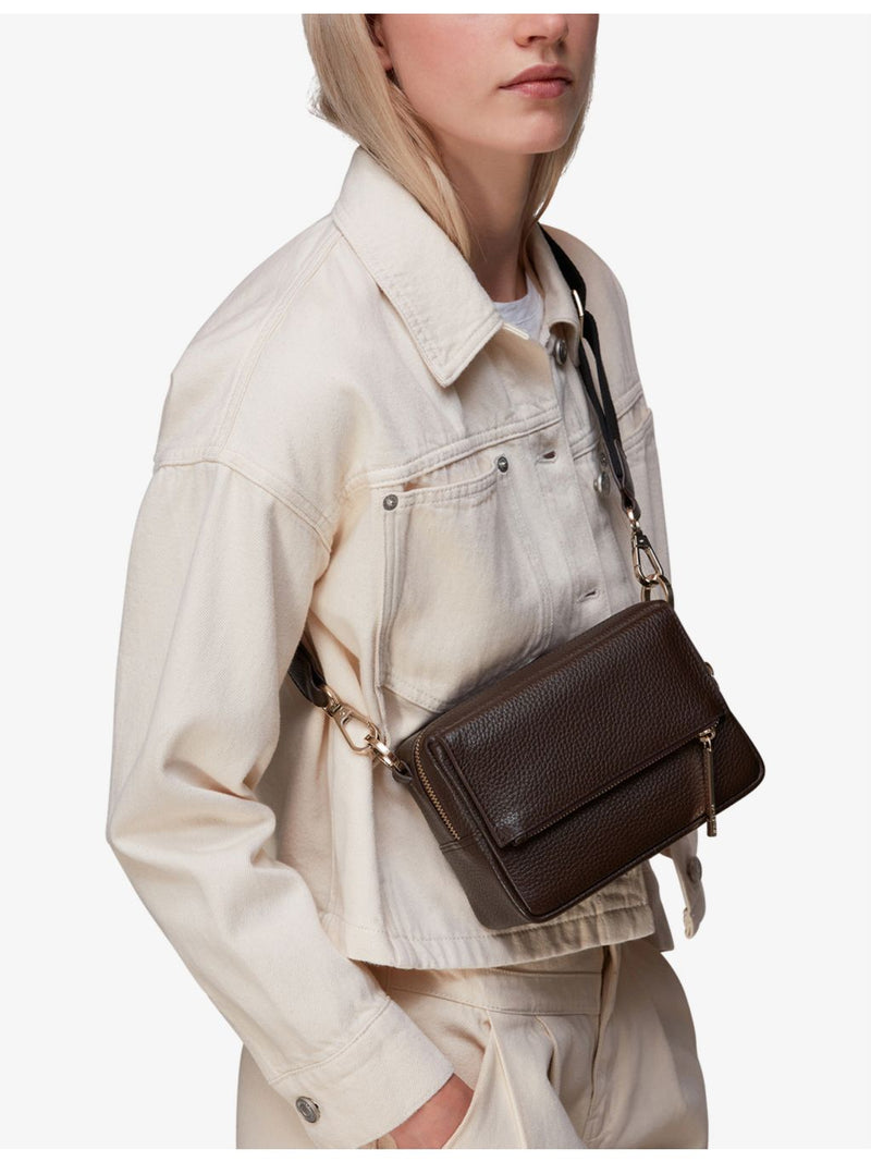 Whistles Bibi pebbled-leather cross-body bag, UK version