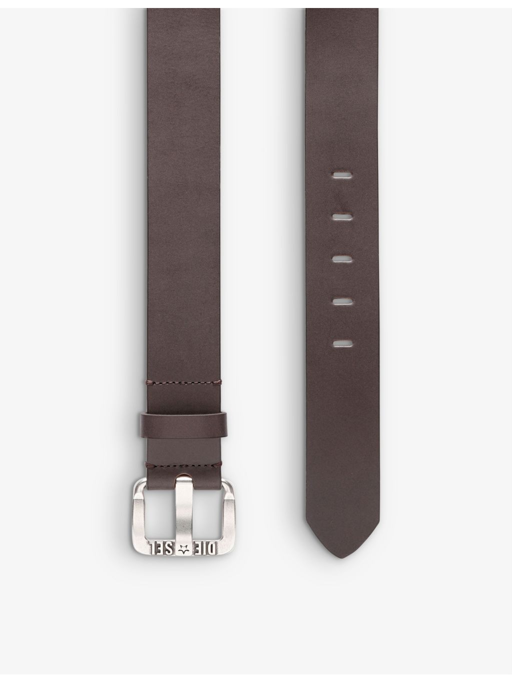 Diesel B-Star logo-embossed leather belt, UK version