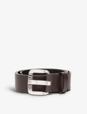 Diesel B-Star Logo-Embossed Leather Belt