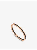 Bvlgari bangle bracelet 18ct rose gold and black ceramic (British brand)