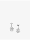 Bvlgari Fiorever 18ct white-gold diamond hoop earrings 0.89ct (British brand)