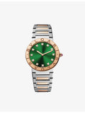 Bvlgari diamond watch 18ct rose gold stainless steel - British product