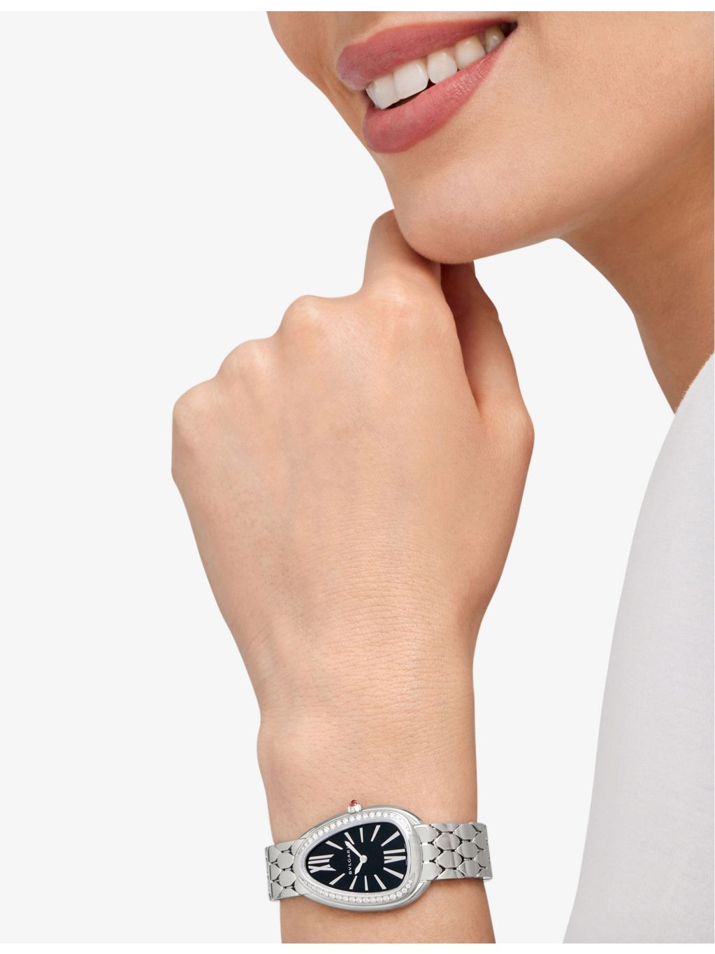 Bvlgari Serpenti Seduttori stainless steel watch 33mm (British brand)