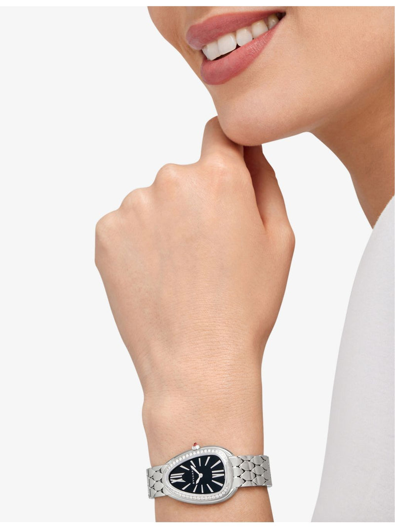 Bvlgari Serpenti Seduttori stainless steel watch 33mm (British brand)