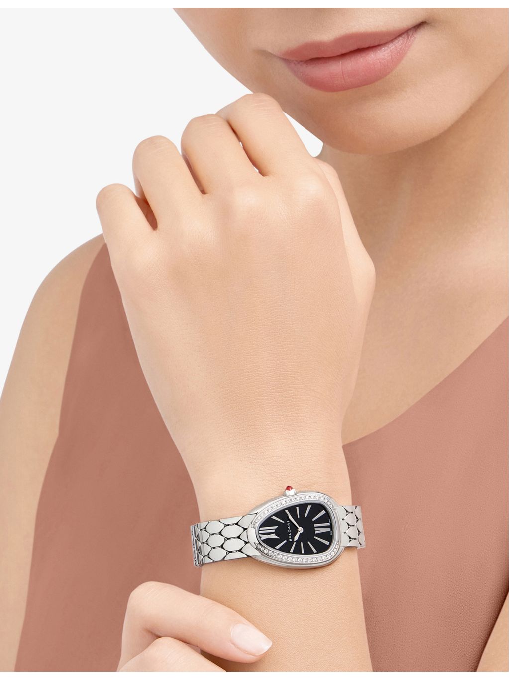 Bvlgari Serpenti Seduttori stainless steel watch 33mm (British brand)