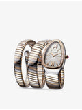 Bvlgari Serpenti Tubogas rose gold stainless steel diamond watch 35mm, UK version