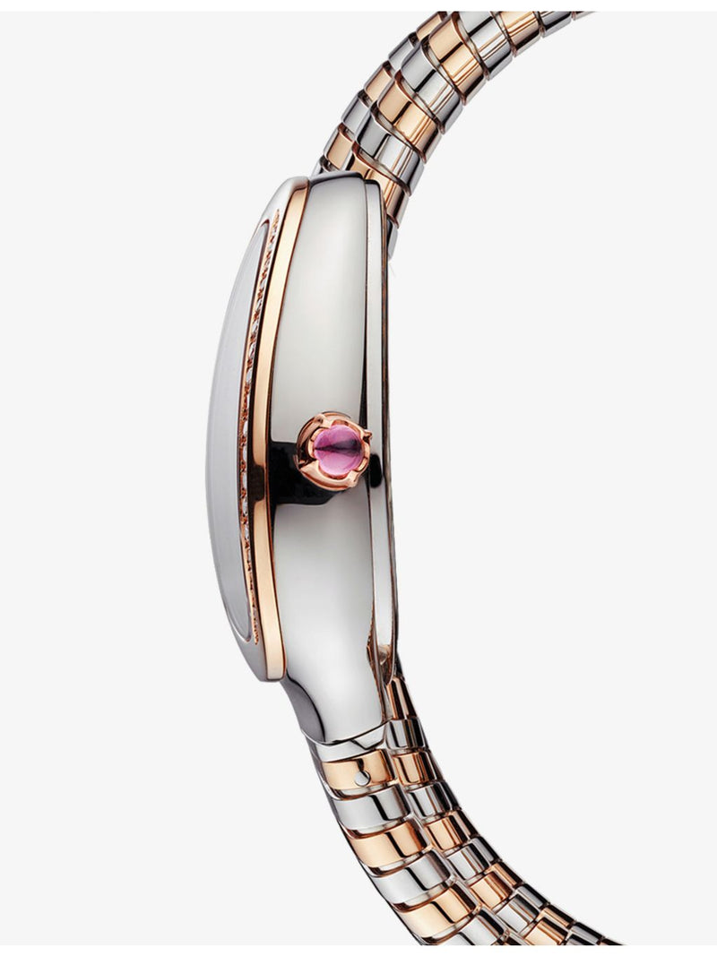 Bvlgari Serpenti Tubogas rose gold stainless steel diamond watch 35mm, UK version
