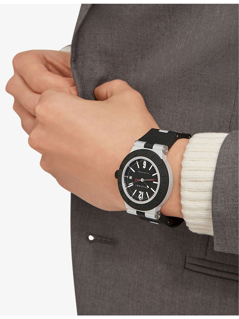 Bvlgari aluminium titanium automatic watch 40mm - British product
