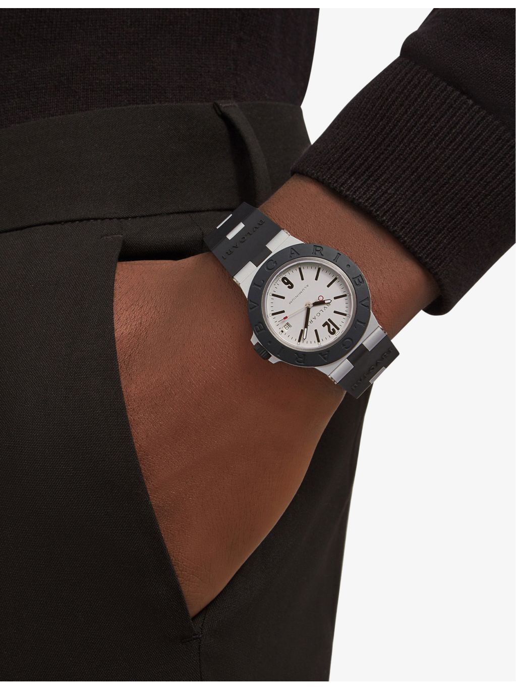 Bvlgari aluminium titanium automatic watch 40mm - British product