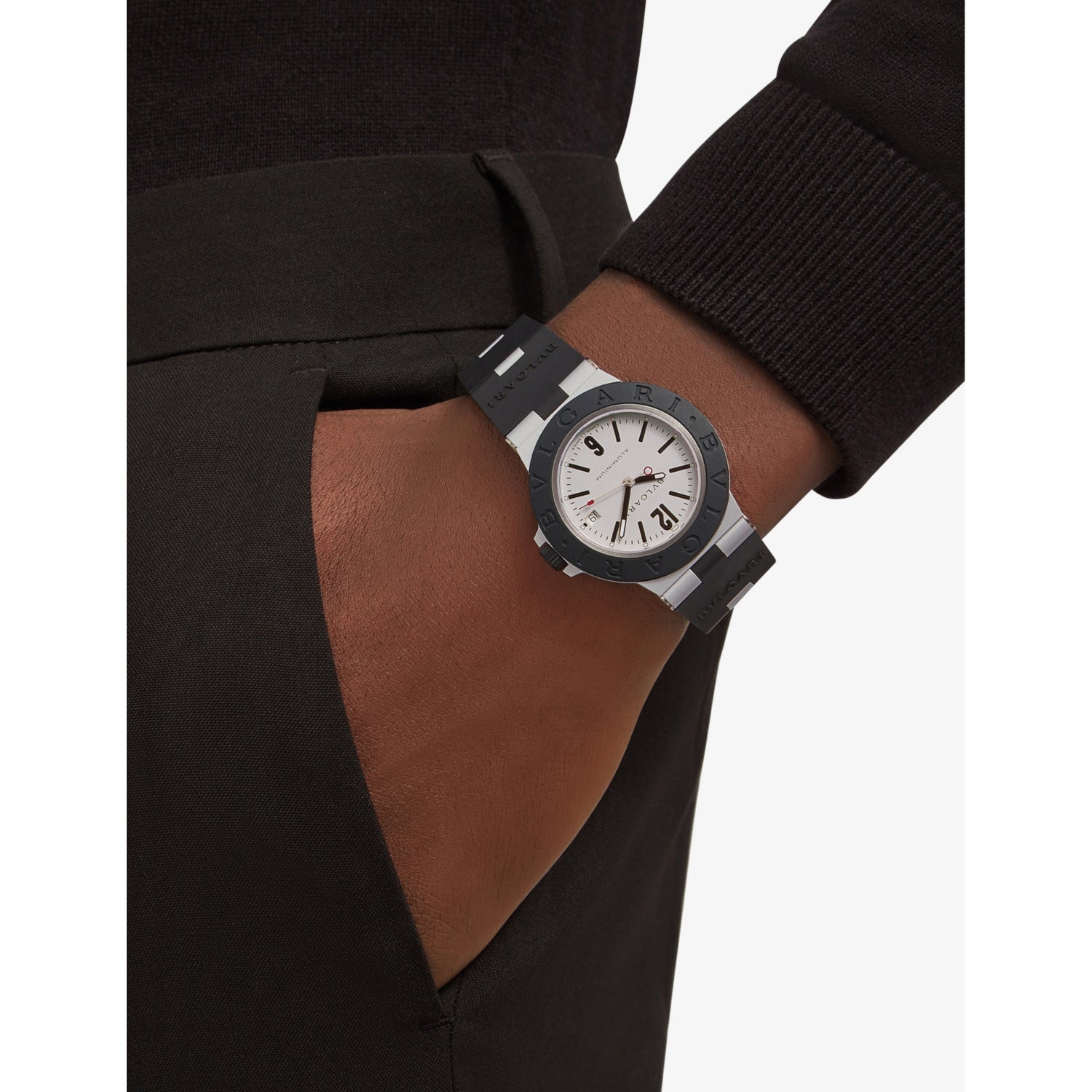 Bvlgari aluminium titanium automatic watch 40mm - British product