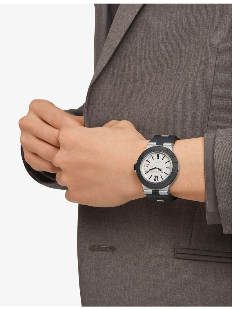 Bvlgari aluminium titanium automatic watch 40mm - British product