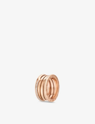 Bvlgari B.zero1 18ct Rose Gold and 0.18ct Round Brilliant-Cut Diamond Ring