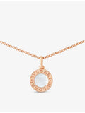 Bvlgari rose-gold and mother-of-pearl necklace, imported from the UK
