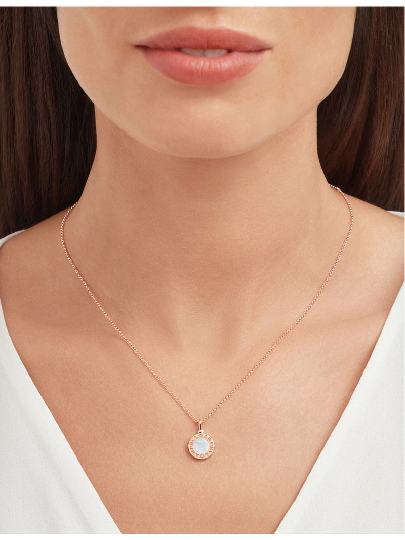 Bvlgari rose-gold and mother-of-pearl necklace, imported from the UK