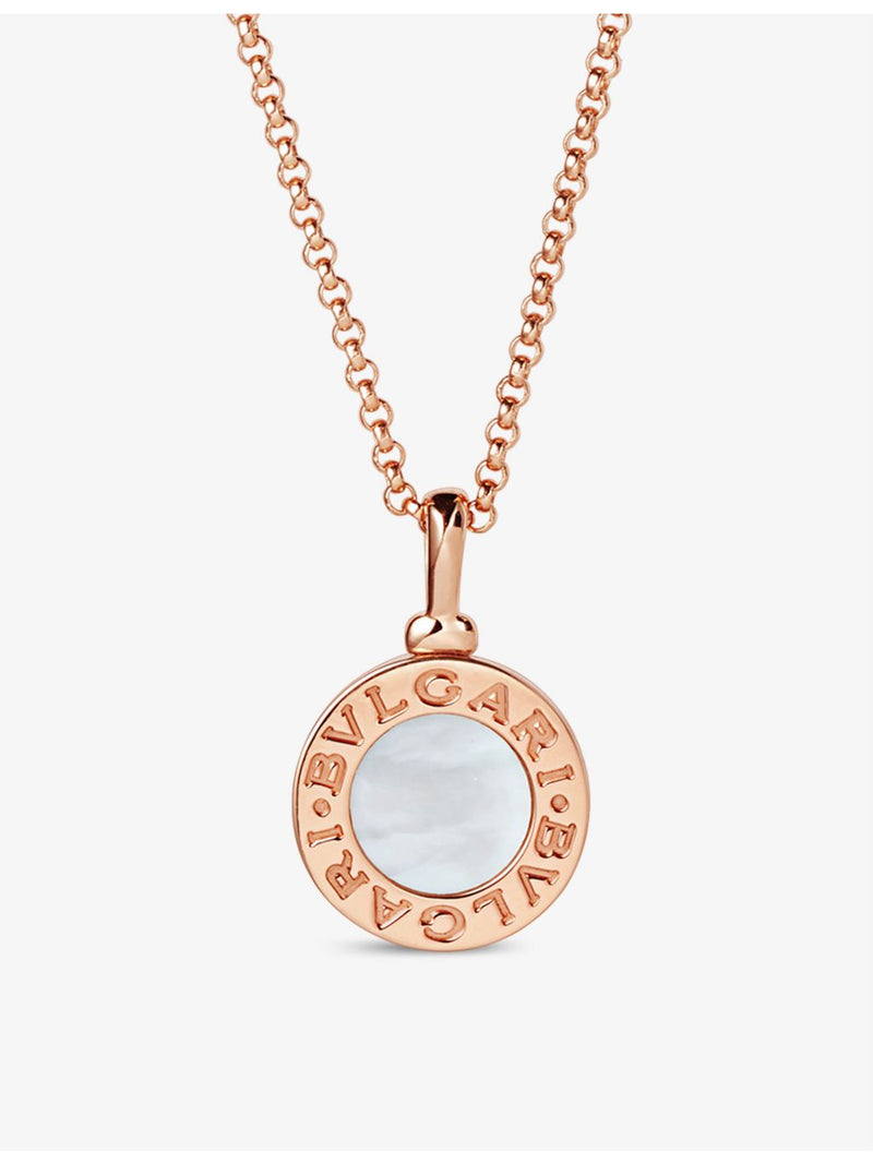 Bvlgari rose-gold and mother-of-pearl necklace, imported from the UK
