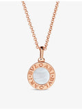 Bvlgari rose-gold and mother-of-pearl necklace, imported from the UK