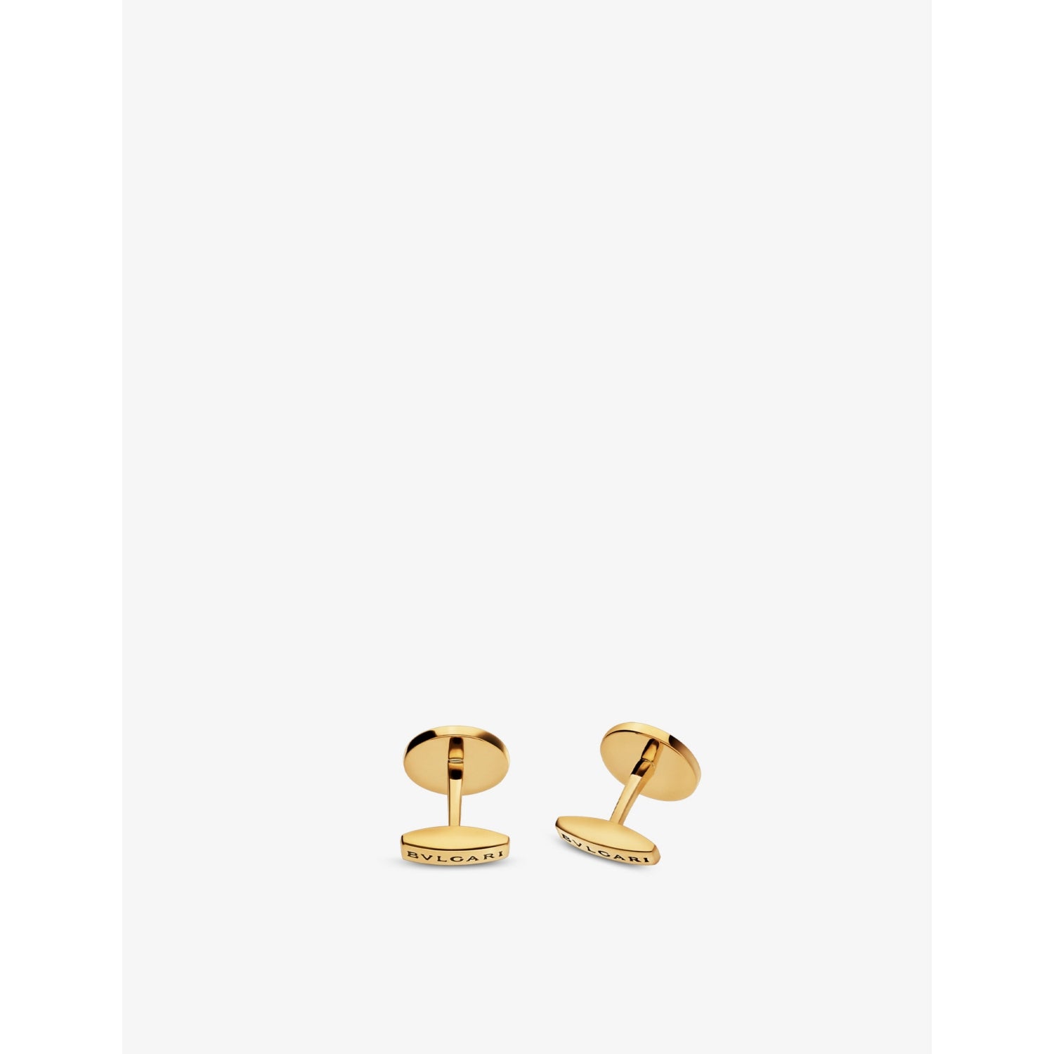 Bvlgari cufflinks 18ct yellow gold and onyx - British product