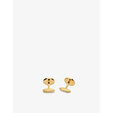 Bvlgari cufflinks 18ct yellow gold and onyx - British product