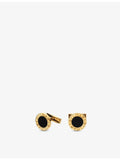 Bvlgari cufflinks 18ct yellow gold and onyx - British product