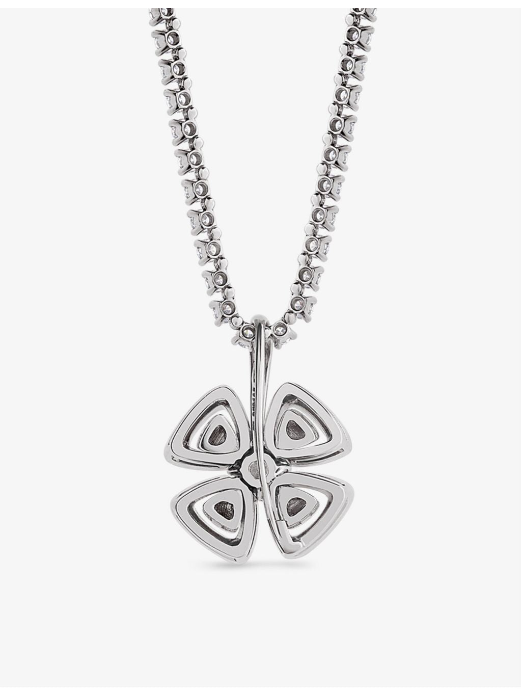 Bvlgari Fiorever diamond necklace 18ct white gold - British product