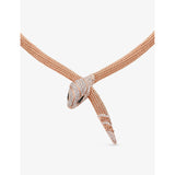 Bvlgari Serpenti rose-gold diamond necklace 3.13ct - British product