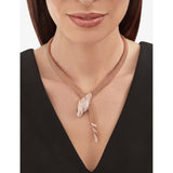 Bvlgari Serpenti rose-gold diamond necklace 3.13ct - British product