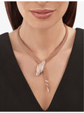 Bvlgari Serpenti rose-gold diamond necklace 3.13ct - British product