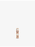 Bvlgari Serpenti Viper 18ct rose-gold diamond and mother of pearl ring (British brand)
