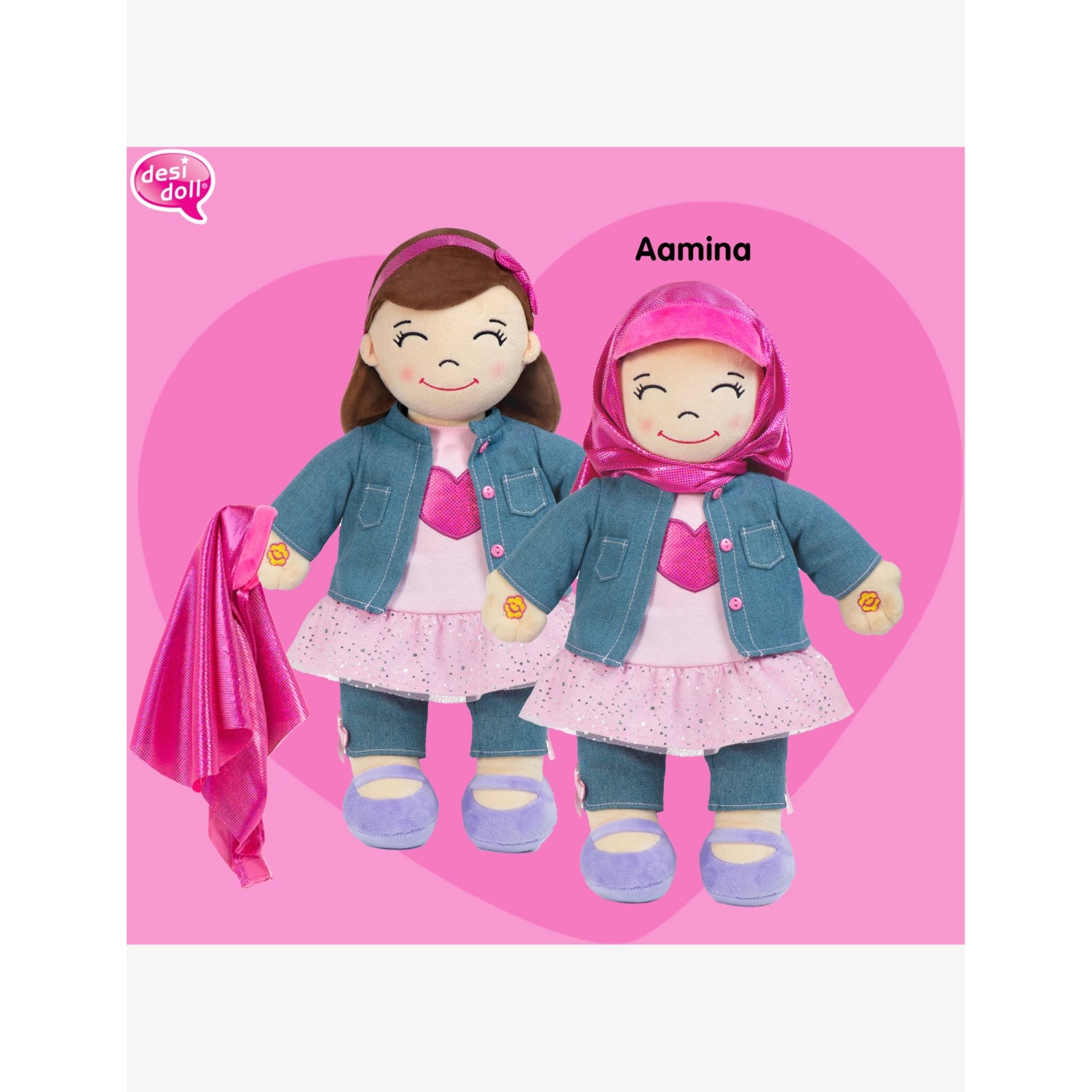 Desi Dolls Aamina interactive soft toy 40cm - British product