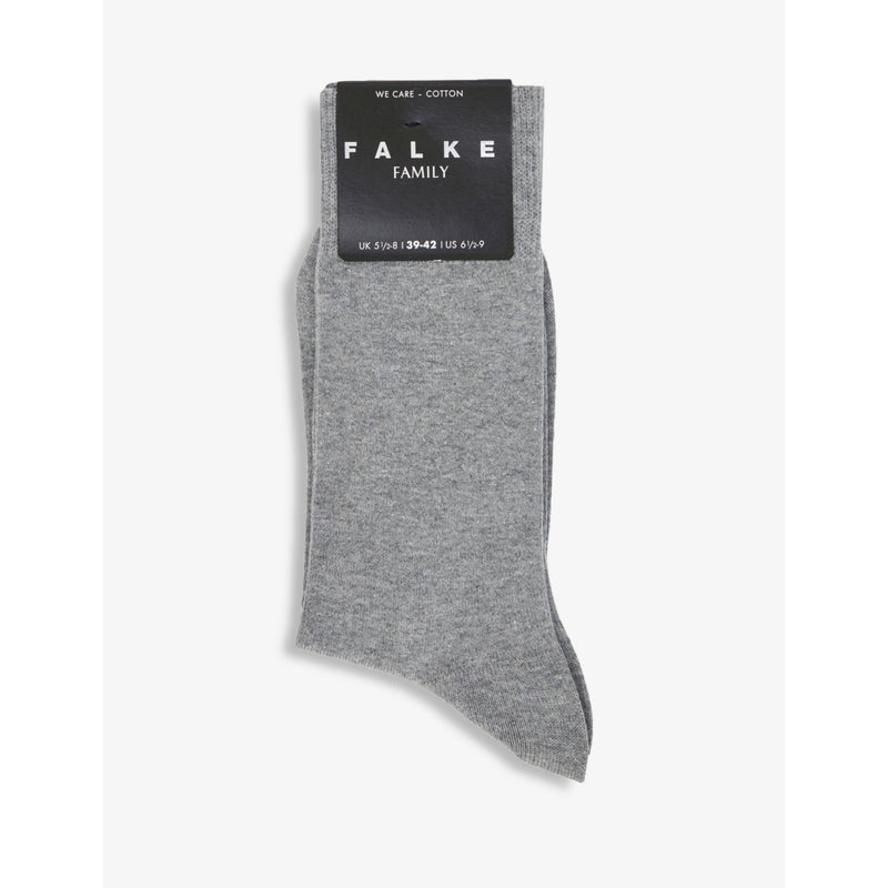 FALKE family cotton-blend crew socks, imported from the UK