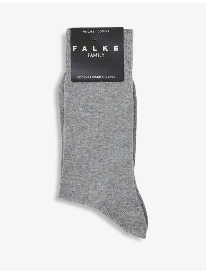 FALKE family cotton-blend crew socks, imported from the UK
