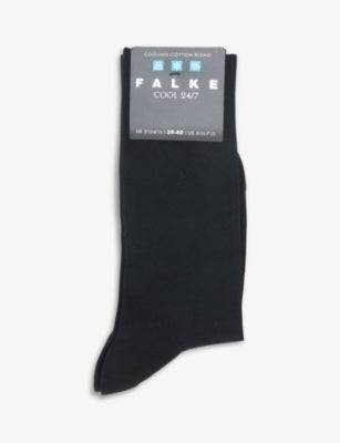 Falke Cool 24/7 Logo Stretch-Cotton Blend Socks