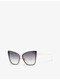 DITA Sunbird butterfly-frame acetate sunglasses 14.5cm, imported from the UK