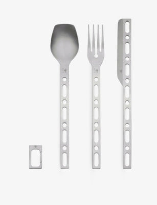 Alessi Virgil Abloh limited edition 3-piece cutlery set, imported from the UK