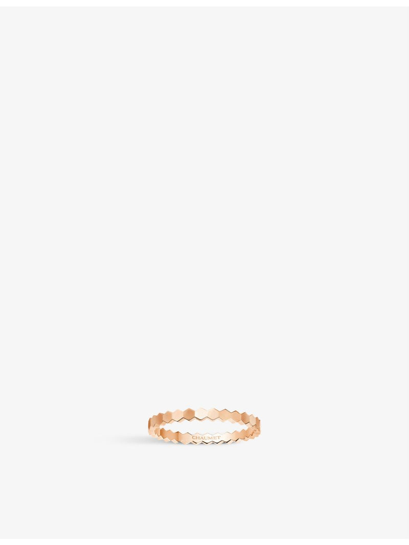 Chaumet 18ct rose gold ring 2.5mm (British brand)