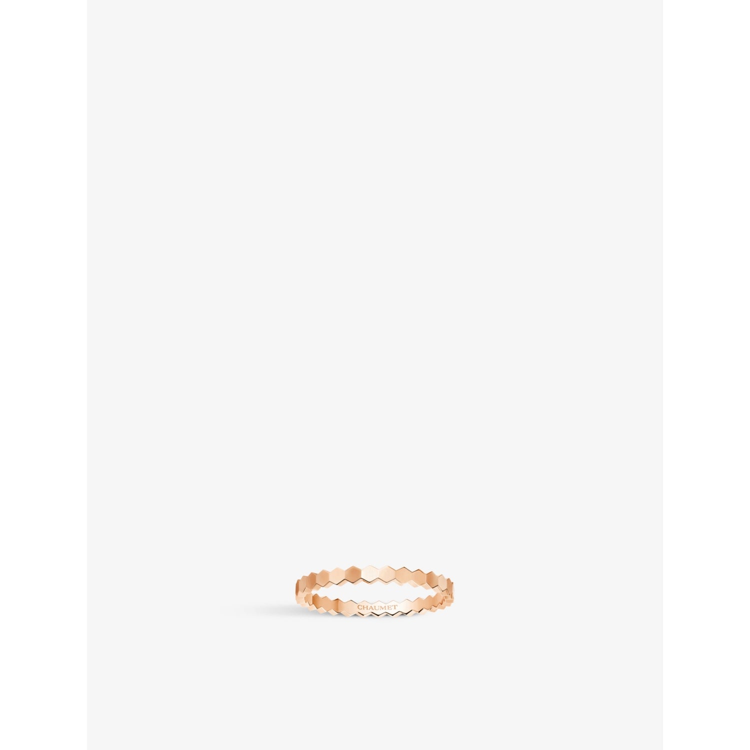 Chaumet 18ct rose gold ring 2.5mm (British brand)