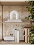 ferm LIVING table lamp rippled glass and brass, imported from the UK