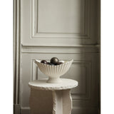 Ferm Living pleated stoneware centrepiece 24cm (British brand)