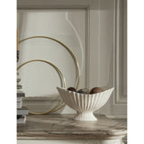 Ferm Living pleated stoneware centrepiece 24cm (British brand)