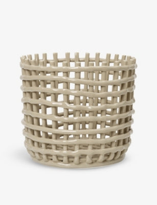 Ferm Living ceramic basket cashmere 24cm (British brand)