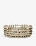 Ferm Living ceramic basket centrepiece 29cm (British brand)