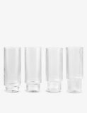 ferm LIVING Ripple stackable glasses set of four, UK version