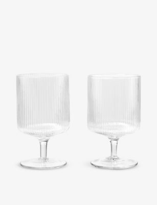 ferm LIVING ripple wine glasses set of two (British brand)