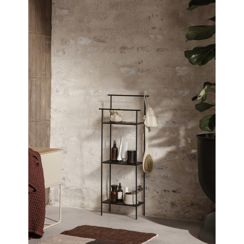 Ferm Living Dora stainless-steel shelving unit 79.2cm, imported from the UK