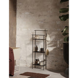 Ferm Living Dora stainless-steel shelving unit 79.2cm, imported from the UK